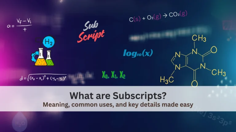 What is Subscript? Meaning, Uses Explained: Subscript Generator