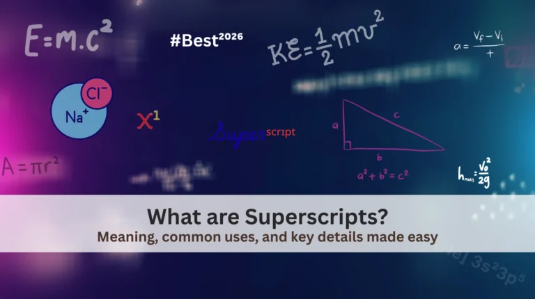 What is Superscript? Meaning, Uses Explained: Superscript Generator