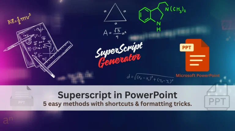 5 Easy Methods for Superscript in PowerPoint, 2026 Methods and Tips